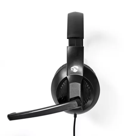 PC headset | Teljes Fület Befedő Kialakítás | Stereo | USB Type-A / USB Type-C™ | Felhajtható Mikrofon | Fekete