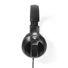PC headset | Teljes Fület Befedő Kialakítás | Stereo | USB Type-A / USB Type-C™ | Felhajtható Mikrofon | Fekete
