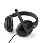 PC headset | Teljes Fület Befedő Kialakítás | Stereo | USB Type-A / USB Type-C™ | Felhajtható Mikrofon | Fekete