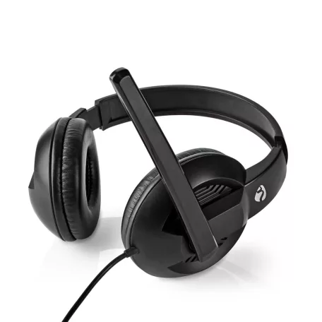PC headset | Teljes Fület Befedő Kialakítás | Stereo | USB Type-A / USB Type-C™ | Felhajtható Mikrofon | Fekete