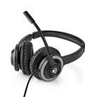 PC headset | Fülre Illeszkedő | Stereo | USB Type-A / USB Type-C™ | Felhajtható Mikrofon | Fekete