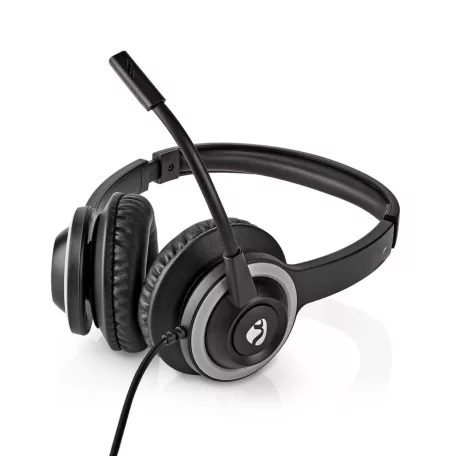 PC headset | Fülre Illeszkedő | Stereo | USB Type-A / USB Type-C™ | Felhajtható Mikrofon | Fekete