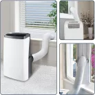 Midea Nordic Deltaco Smart Home SH-AC02 Wi-Fi Okos mobilklíma, hűtési : 3,5 kW Wifi, Smart, távirányító, ideális 36-80 m2