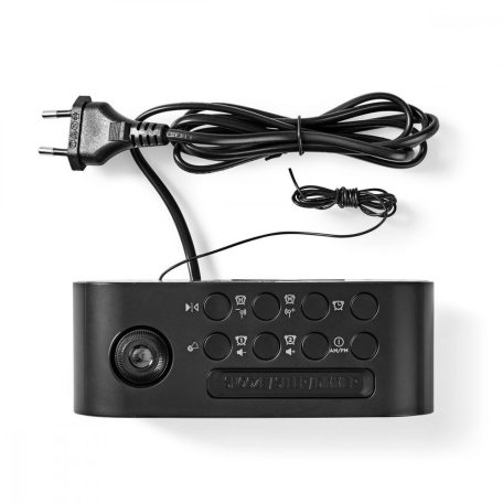 Digitális rádiós ébresztőóra | LED Kijelző | Idő kivetítés | AM / FM | Szundi funkció | Alvás időzítő | Riasztások száma: 2 | Fekete