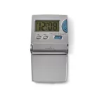 Digitális Desk ébresztőóra | Háttér megvilágosítású LCD Kijelző | 1.7 cm | Háttér megvilágítás | Összehajtható | Alkalmas erre: Utazás | Szundi funkció | Igen | Ezüst