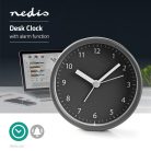 Analóg Desk ébresztőóra | Szundi funkció | Szürke