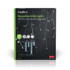 Dekoratív Jégcsap Fények | 180 db. LED | Hideg Fehér | 5.90 m | Fényhatások: 7 | Hálózati Áramellátás