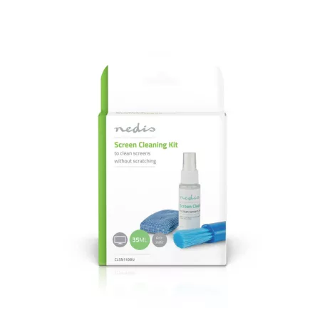 Képernyő Tisztító | Spray | 35 ml | Notebook / Okos telefon / Táblagép / TV Képernyő | Törlőt tartalmaz