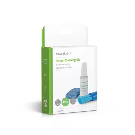 Képernyő Tisztító | Spray | 35 ml | Notebook / Okos telefon / Táblagép / TV Képernyő | Törlőt tartalmaz