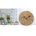 Falióra | Átmérő: 300 mm | Fa | Barna / Bézs