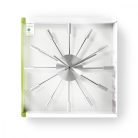 NEDIS CLWA004MT34 Falióra | Átmérő: 340 mm | Fém | Ezüst Prémium falióra