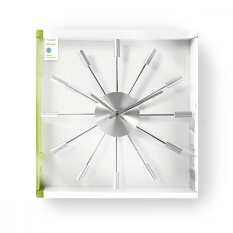 Falióra | Átmérő: 340 mm | Fém | Ezüst