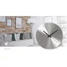 Falióra | Átmérő: 300 mm | Fém | Ezüst