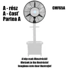 HOME CMF65 párásító ventilátor, 260 W, 64 cm-es lapátátmérő, 3 fokozat, 41 literes víztartály, oszcillálás