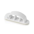 Kábelrendező | Kábelcsipesz | Zárt | 3 db | Helyek száma: 3 Bővítőhely | Maximális kábel vastagság: 7.5 mm | Polypropylene | Fehér