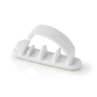 Kábelrendező | Kábelcsipesz | Zárt | 3 db | Helyek száma: 3 Bővítőhely | Maximális kábel vastagság: 7.5 mm | Polypropylene | Fehér