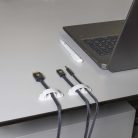 Kábelrendező | Kábelcsipesz | Zárt | 3 db | Helyek száma: 3 Bővítőhely | Maximális kábel vastagság: 7.5 mm | Polypropylene | Fehér