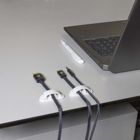 Kábelrendező | Kábelcsipesz | Zárt | 3 db | Helyek száma: 3 Bővítőhely | Maximális kábel vastagság: 7.5 mm | Polypropylene | Fehér