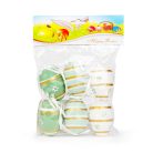 Húsvéti dekoráció - tojás szett - 3 féle - 6 cm - 6 db / csomag