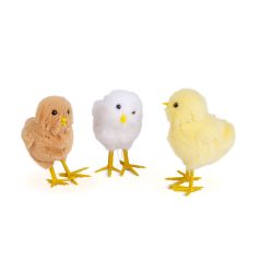 Húsvéti dekoráció - csibe - 3 féle - 11 x 7 x 6 cm