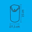 Home CMW 16 LED-es viaszgyertya, mozgó lángeffekt, valódi viasz, 1 db LED