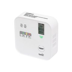   Home CO10SMART szén-monoxid vészjelző, Tuya kompatibilis, Wi-Fi kapcsolat , LCD kijelző, elemes, 5 év elem élettartam, 10 év érzékelő élettartam