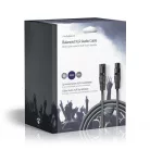 Szimmetrikus Audió Kábel | XLR 3-Tűs Dugasz | XLR 3-Tűs Aljzat | Nikkelezett | 20.0 m | Kerek | PVC | Sötét Szürke | Ajándék Dobozban