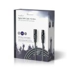 DMX adapter kábel | XLR 3-Tűs Dugasz | XLR 3-Tűs Aljzat | Nikkelezett | 10.0 m | Kerek | PVC | Sötét Szürke | Ajándék Dobozban