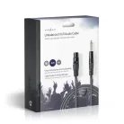 Kiegyensúlyozatlan audio kábel | XLR 3-Tűs Aljzat | 6.35 mm Dugasz | Nikkelezett | 10.0 m | Kerek | PVC | Sötét Szürke | Ajándék Dobozban