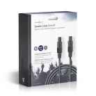 Hangszóró kábel | 48 x 0.20 mm | Réz | 10.0 m | Kerek | PVC | Sötét Szürke | Ajándék Dobozban