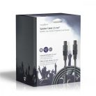 Hangszóró kábel | 48 x 0.20 mm | Réz | 20.0 m | Kerek | PVC | Sötét Szürke | Ajándék Dobozban