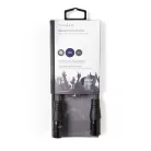 Szimmetrikus Audió Kábel | XLR 3-Tűs Dugasz | XLR 3-Tűs Aljzat | Nikkelezett | 0.50 m | Kerek | PVC | Sötét Szürke | Kartondoboz