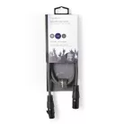 DMX adapter kábel | XLR 3-Tűs Dugasz | XLR 3-Tűs Aljzat | Nikkelezett | 1.00 m | Kerek | PVC | Sötét Szürke | Kartondoboz