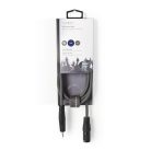 Szimmetrikus Audió Kábel | XLR 3-Tűs Dugasz | 3.5 mm Dugasz | Nikkelezett | 1.50 m | Kerek | PVC | Sötét Szürke | Kartondoboz