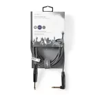 Mono audio kábel | 6.35 mm Dugasz | 6.35 mm Dugasz | Nikkelezett | 5.00 m | Kerek | PVC