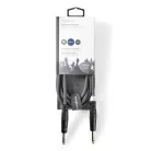 Sztereó audiokábel | 6.35 mm Dugasz | 6.35 mm Dugasz | Nikkelezett | 3.00 m | Kerek | Sötét Szürke | Kartondoboz