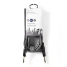 Mono audio kábel | 6.35 mm Dugasz | 6.35 mm Dugasz | Nikkelezett | 3.00 m | Kerek | PVC