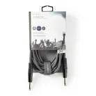 Mono audio kábel | 6.35 mm Dugasz | 6.35 mm Dugasz | Nikkelezett | 5.00 m | Kerek | PVC