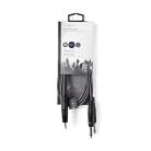 Sztereó audiokábel | 2x 6.35 mm Dugasz | 3.5 mm Dugasz | Nikkelezett | 1.50 m | Kerek | Sötét Szürke | Kartondoboz