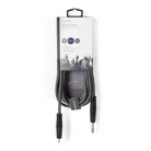 Sztereó audiokábel | 6.35 mm Dugasz | 3.5 mm Dugasz | Nikkelezett | 3.00 m | Kerek | Sötét Szürke | Kartondoboz