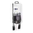 Sztereó audiokábel | 2x RCA Dugasz | 2x RCA Dugasz | Nikkelezett | 3.00 m | Kerek | Sötét Szürke | Kartondoboz