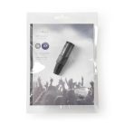 XLR csatlakozó | Egyenes | Dugasz | Nikkelezett | Forrasztás | Bemenő kábel átmérő: 5.0 mm | Fém | Fekete | 1 db | Műanyag Zacskó