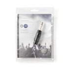 XLR adapter | XLR 3-Tűs Aljzat | 6.35 mm Dugasz | Nikkelezett | Egyenes | Fém | Fekete | 1 db | Műanyag Zacskó