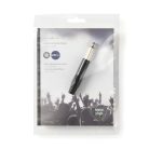 Audió csatlakozó | Egyenes | Dugasz | Nikkelezett | Forrasztó | Bemenő kábel átmérő: 6.0 mm | Alumínium | Fekete | Műanyag Zacskó | 1 db