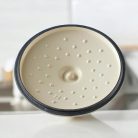 BUYDEEM CP521-AW öntöttvas lábas, 2,9 liter, zománcozott, fehér