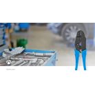Crimp pliers | BNC / F / RG58 / RG59 | Fogó | Fém / PVC | Fekete / Kék