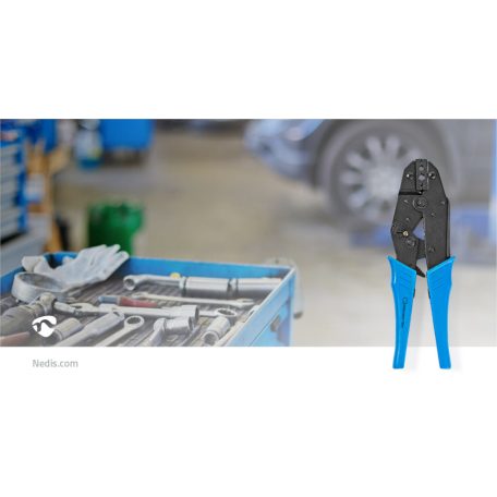 Crimp pliers | BNC / F / RG58 / RG59 | Fogó | Fém / PVC | Fekete / Kék