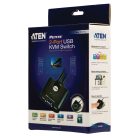 2-Port KVM Switch Fekete