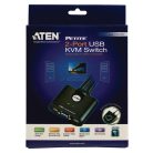 2-Port KVM Switch Fekete
