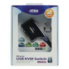 2-Port KVM Switch Fekete